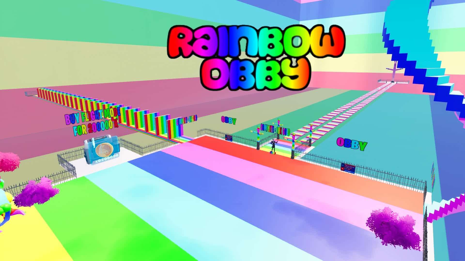 Rainbow Obby gameplay screenshot